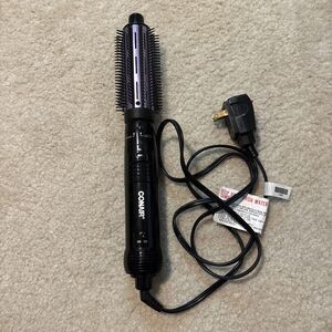 Conair Dual Voltage Curling Hot Air Brush 2-In-1 Styler Purple Working
